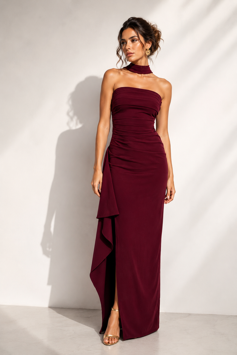 Vestido Jade Borgonha