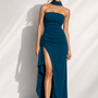 Vestido Jade Azul Petróleo