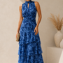 Vestido Flora Azul