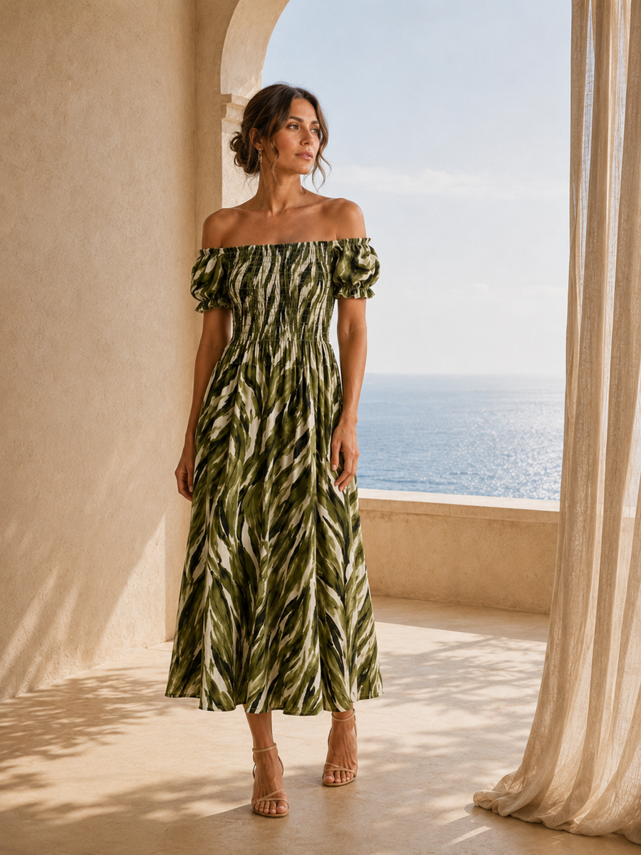 Vestido Folhagem